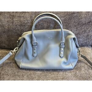 Kate Spade Light GREY MULBERRY STREET JULIANNE SATCHEL Bag Crossbody Purse